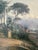 Italian Gorgeous Framed Vintage Textured Canvas Italian Balcony Scene For Sale - Image 3 of 11