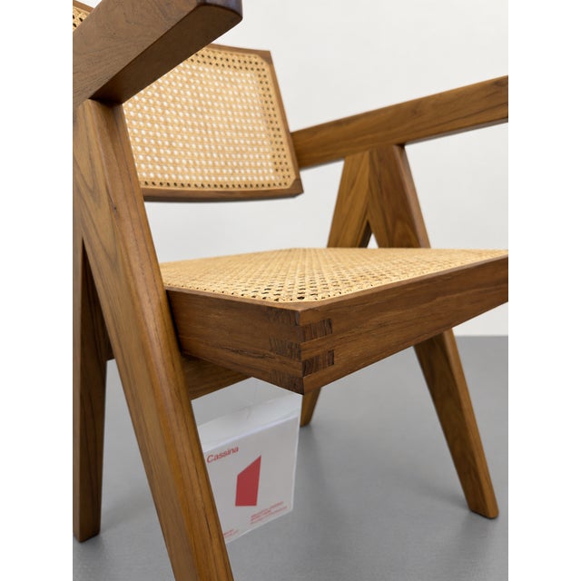 051 Capitol Complex Armchairs by Pierre Jeanneret for Cassina, 2010s, Set of 2 For Sale - Image 6 of 8