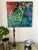 Blue Motivated Seller: 1990s Vintage Abstract Expressionist Acrylic Painting For Sale - Image 8 of 10