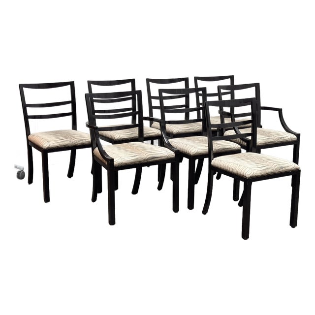 Henredon Accusations Dining Chairs, Set of Eight For Sale