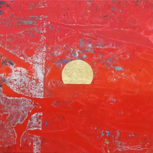 "Concrete Sunset I" Original Artwork by Jason DeMeo