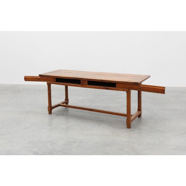 Antique Rustic Oak Dinner Table, France, 1800s For Sale - Image 5 of 18