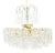 3-Tier Glass Tube Chandelier by Doria, 1960s For Sale