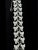 Coro Coro Silvertone Textured Leaf Link Wide Bracelet For Sale - Image 4 of 6