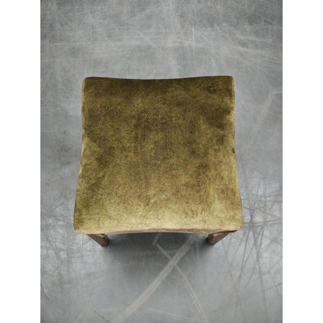 Brown Art Deco Beech Stool, Former Czechoslovakia, 1930s For Sale - Image 8 of 10