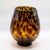 Murano Vintage Hand-Blown Amber Tortoiseshell Art Glass Vase / Votive Holder For Sale - Image 4 of 10