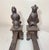 Antique Pair 19th Century Chinese Emperor & Empress Cast Iron Fireplace Andirons For Sale - Image 14 of 16