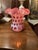 Glass Fenton Cranberry Coin Dot Ruffled Vase - Mid 20th Century Art Glass For Sale - Image 7 of 8