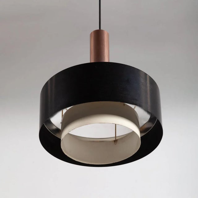 Black Ceiling Lamp by N.J. Hiemstra for Hiemstra Evolux, 1960s For Sale - Image 8 of 10