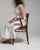 19th Century France Mid-century Modern Red Wood Lounge Chair For Sale - Image 10 of 11