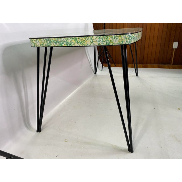 Mid-Century Modern Spaghetti Pattern Hairpin Leg Kitchen Set - 7 Pieces For Sale In New York - Image 6 of 13