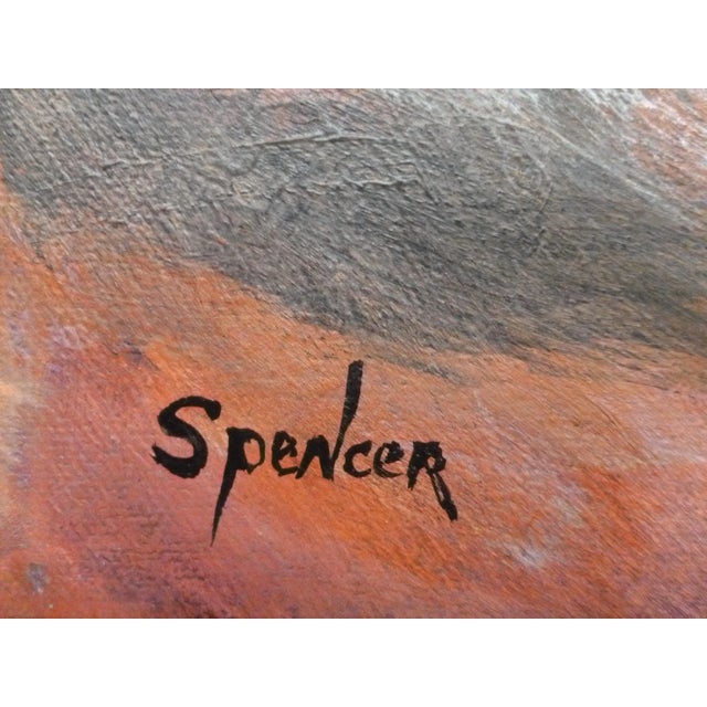 "Foresight" Abstract Oil and Acrylic Painting by Scott Spencer For Sale - Image 4 of 4