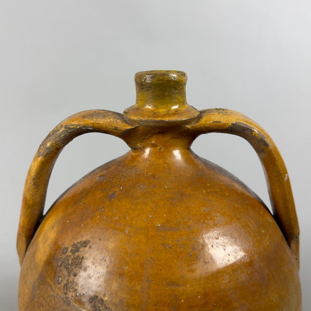 Ceramic Quartara Vase in Glazed Terracotta from Artigianato Italiano, 1900s For Sale - Image 7 of 11