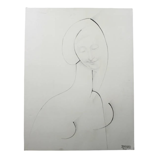 Leszek Rózga, Vinicja, 1970, Drawing on Paper For Sale