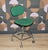 Office Chair in Chrome and Green Upholstery, 1970s For Sale - Image 9 of 9