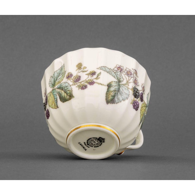 Royal Worcester "Lavinia" Pattern Partial Dinner Service, 54 Pieces For Sale - Image 9 of 10