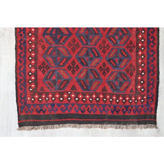 Vintage Handwoven Afghan Kilim Rug, 1980s For Sale - Image 6 of 11