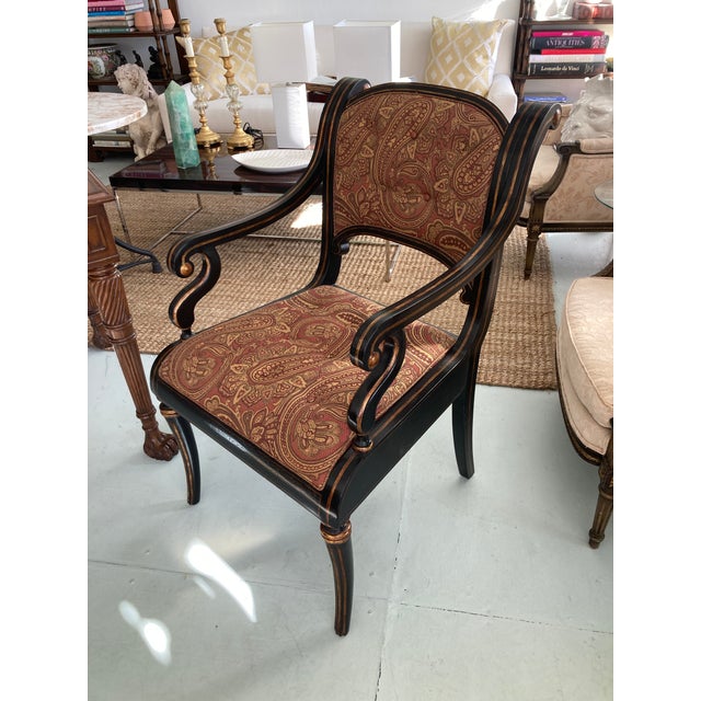 Wood English Regency Armchair For Sale - Image 7 of 11