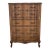 French Provincial Dresser Chest | Louis XV Style Serpentine Dresser | Vintage Wooden Tallboy Chest | Traditional Bedroom Storage Furniture For Sale