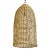 Rattan Basket Bottle Pendant Light For Sale In Los Angeles - Image 6 of 10