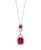 Contemporary 3.5 Carat Natural Burma Ruby and Diamond Pendant or Necklace in 18 Karat Gold For Sale - Image 3 of 18