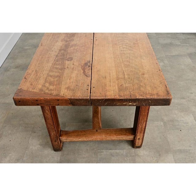 Brown French 19th Century Farmhouse Dining or Work Table For Sale - Image 8 of 14