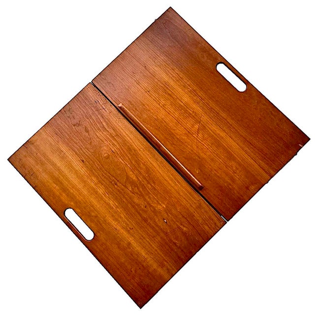 Chestnut Mid 20th Century Danish Teak Wood Portable Lectern For Sale - Image 8 of 15