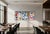 2026, Mid Century Modern Style, Contemporary Painting of Primary Tones and Curves, Triptych, Acrylic Paint on Watercolor Paper For Sale In Miami - Image 6 of 11