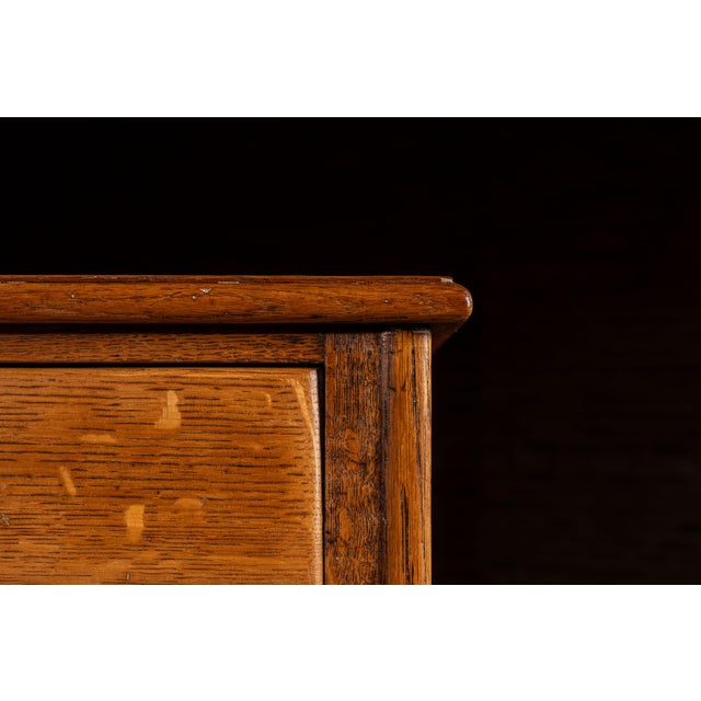 Antique Oak Vertical File Cabinet With Document Drawers by Library Bureau For Sale - Image 15 of 16