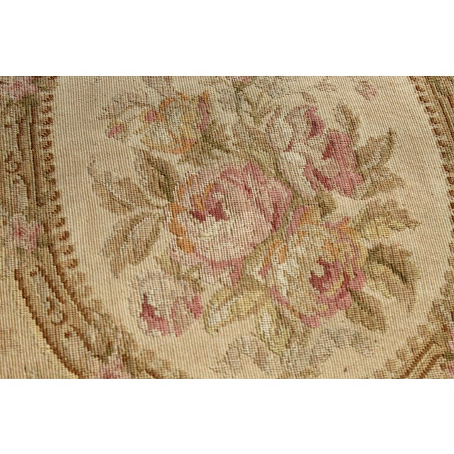 Late 19th Century Late 19th Century Antique French Aubusson Pillow For Sale - Image 5 of 7