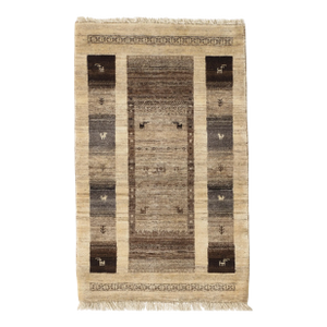 Vintage Hand-Knotted Persian Gabbeh Rug 2'2" X 3'5"