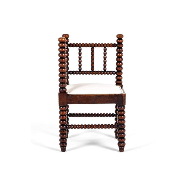 Bobbin Corner Chair in Oak For Sale - Image 3 of 14