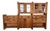 Scandinavian Brutalist Bar Cabinet in Pine by Hans Frydendal for Christian IV, 1960s, Set of 5 For Sale
