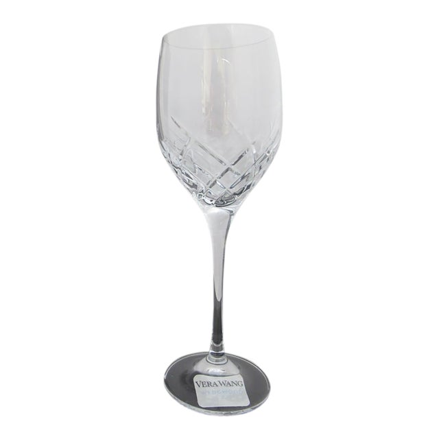 Vera Wang Wedgwood Duchesse Encore 9 1/2" Red Wine Glass Unused in Box For Sale