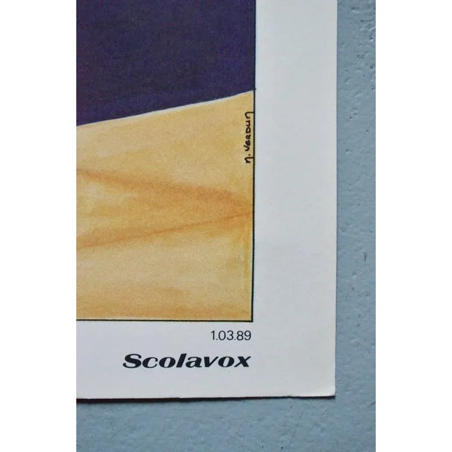 School Poster Depicting Child, Piano & Faust For Sale - Image 4 of 10