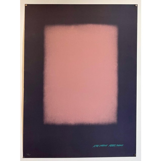 1980s Eric Orr, Abstract Color Field Gradient Lithograph Eric Orr Poligrafia Barcelona LA Artist, 1989 For Sale - Image 5 of 5