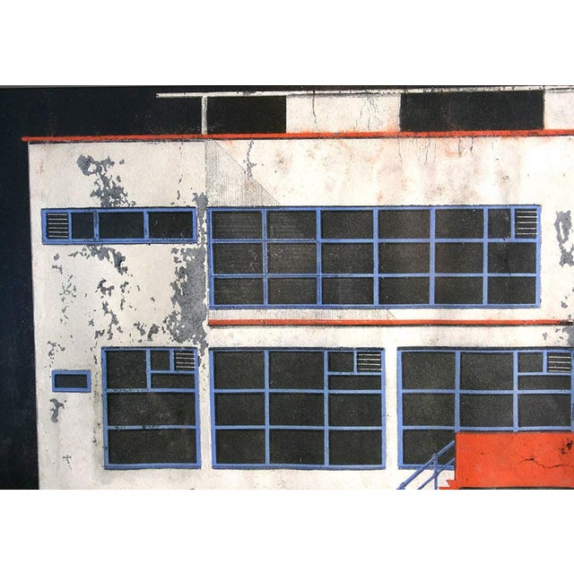 Marcel Seger, Bauhaus Villa, 1932, Charcoal, Pastel & Paper, Framed, Set of 2 For Sale - Image 17 of 18