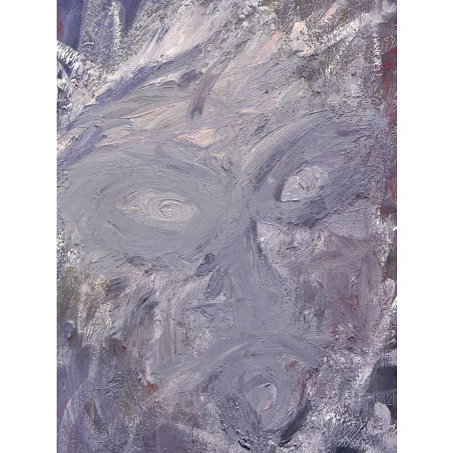 Figure in Purple Abstract by Daniel David Fuentes For Sale - Image 4 of 5