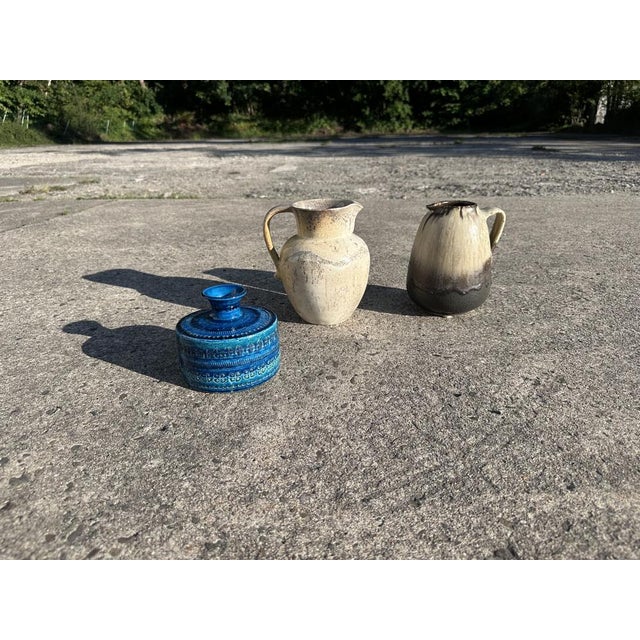Rimini Blu Ceramic Vase from Bitossi, Italy, 1960s For Sale - Image 15 of 16
