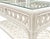 Mid 20th Century Vintage Lacquered Rattan Coffee Table With Glass Top For Sale - Image 5 of 5