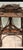 Late 19th-century American Folk Art Adirondack twig table integrating a miniature tramp art log cabin, constructed...