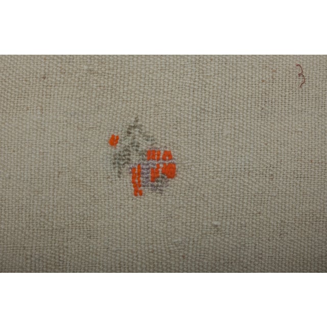 Vintage Aubusson Floral Turkish Kilim Rug 5'8" X 8'11" For Sale - Image 9 of 11