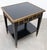 Wood Black Laquer and Brass Greek Key End Table For Sale - Image 7 of 9