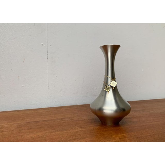 Vintage Metal Vase from Selangor Pewter For Sale - Image 13 of 18