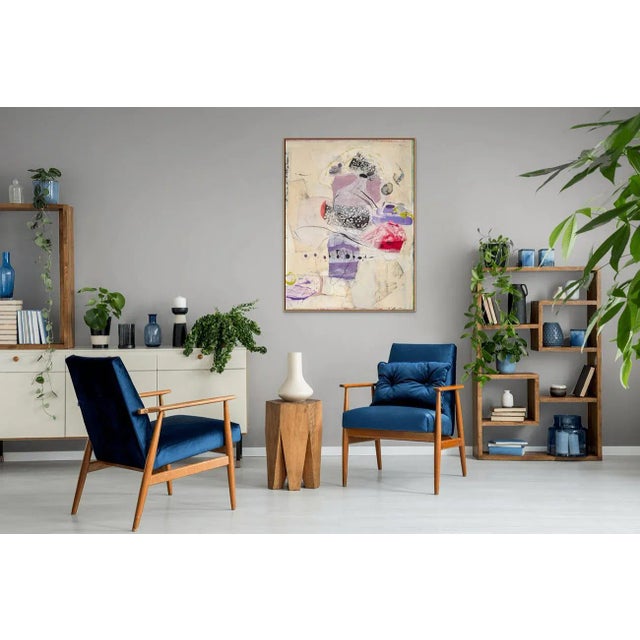 Tracey Adams Contemporary Abstract Collage, Encaustic, Charcoal and Ink on Panel Painting "Anything You Lose Comes Round in a Different Form" by Tracey Adams For Sale - Image 4 of 10