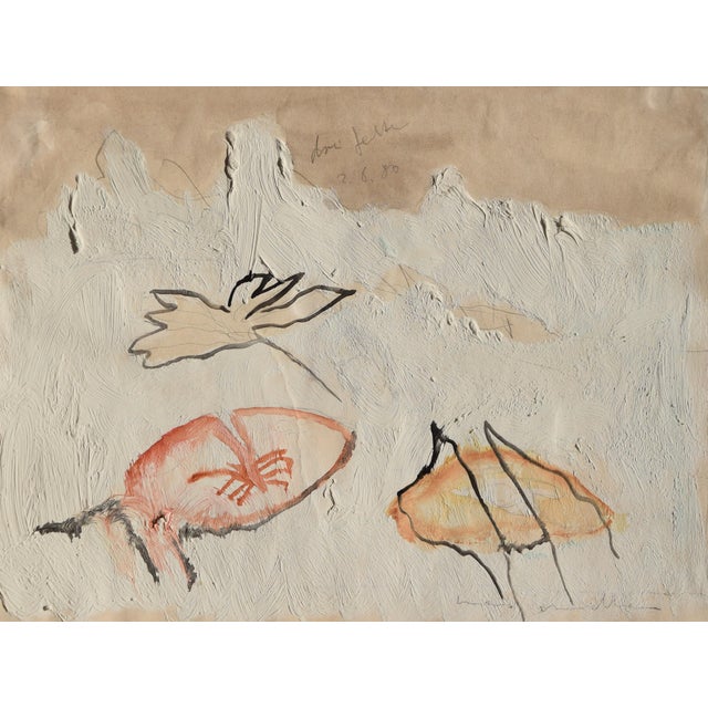 Hans Mendler, Three Butterflies, 1980, Mixed Media, Framed For Sale - Image 12 of 12