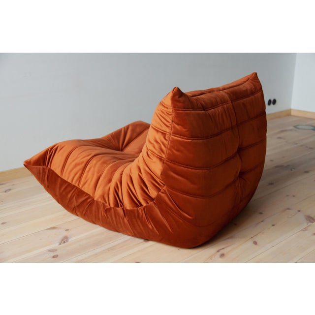 Amber Togo Lounge Chair by Michel Ducaroy for Ligne Roset For Sale - Image 5 of 7