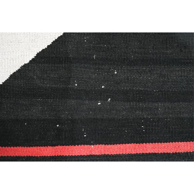 Textile 1970's Scandinavian Wool Flatweave Wall Tapestry For Sale - Image 7 of 9