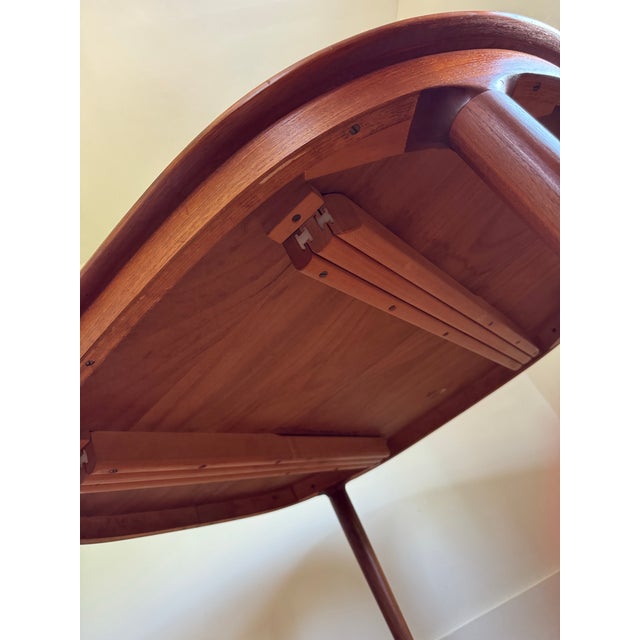 1960s Moreddi Danish Modern Teak Expandable Dining Table For Sale - Image 11 of 12