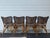 Set of four bentwood dining chairs (similar to bistro or cafe style) with woven rattan and cane seats and backs. I do not...